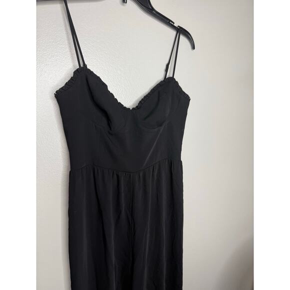 Wilfred Aritzia Fable Bustier Lined Bodice Jumpsuit in Black Womens Size 6 - Picture 5 of 7